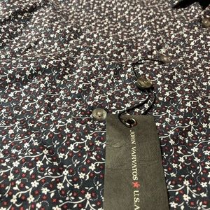 NWT John Varvatos Floral Button Down Shirt